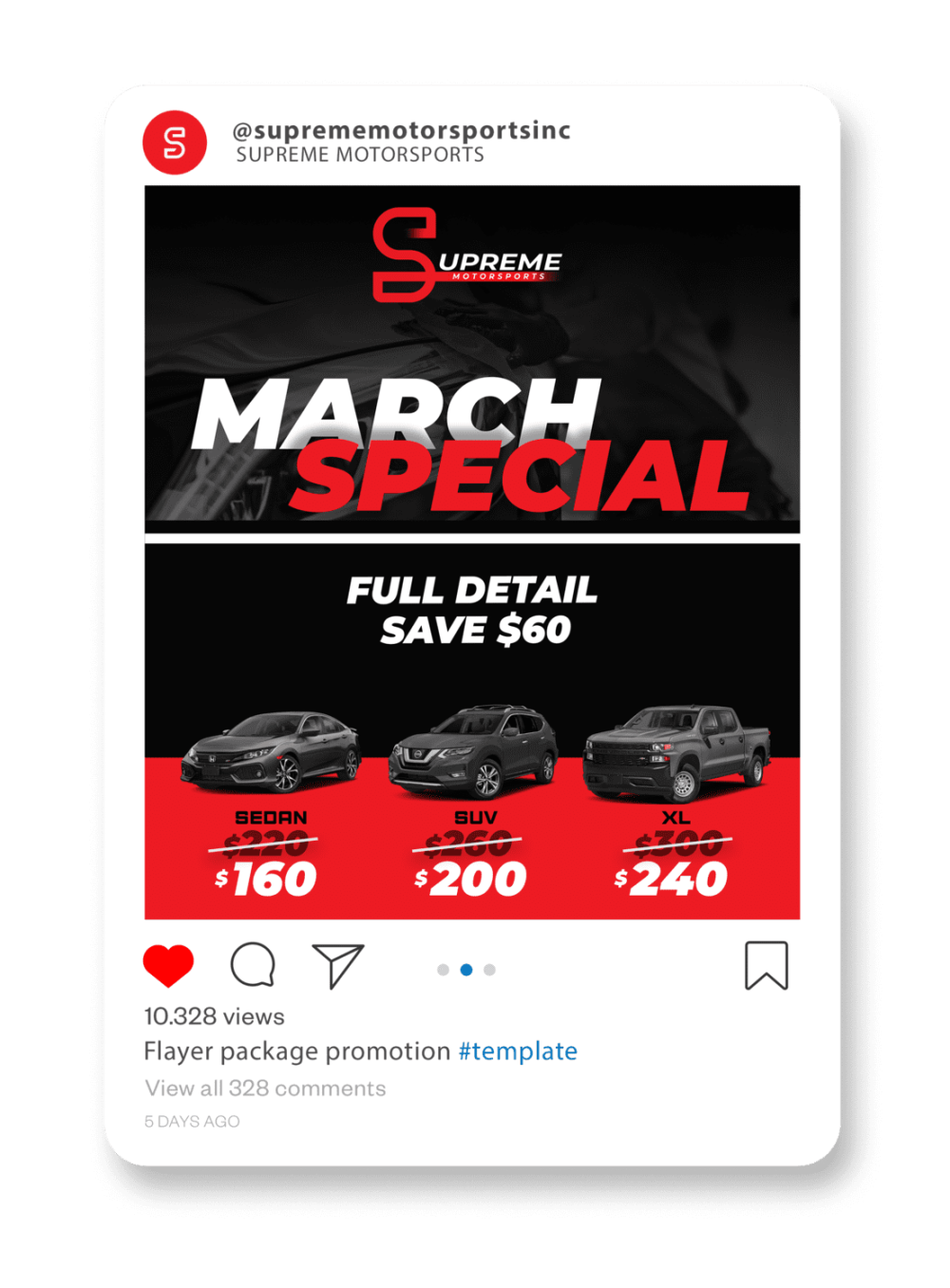 supreme copy flyer package